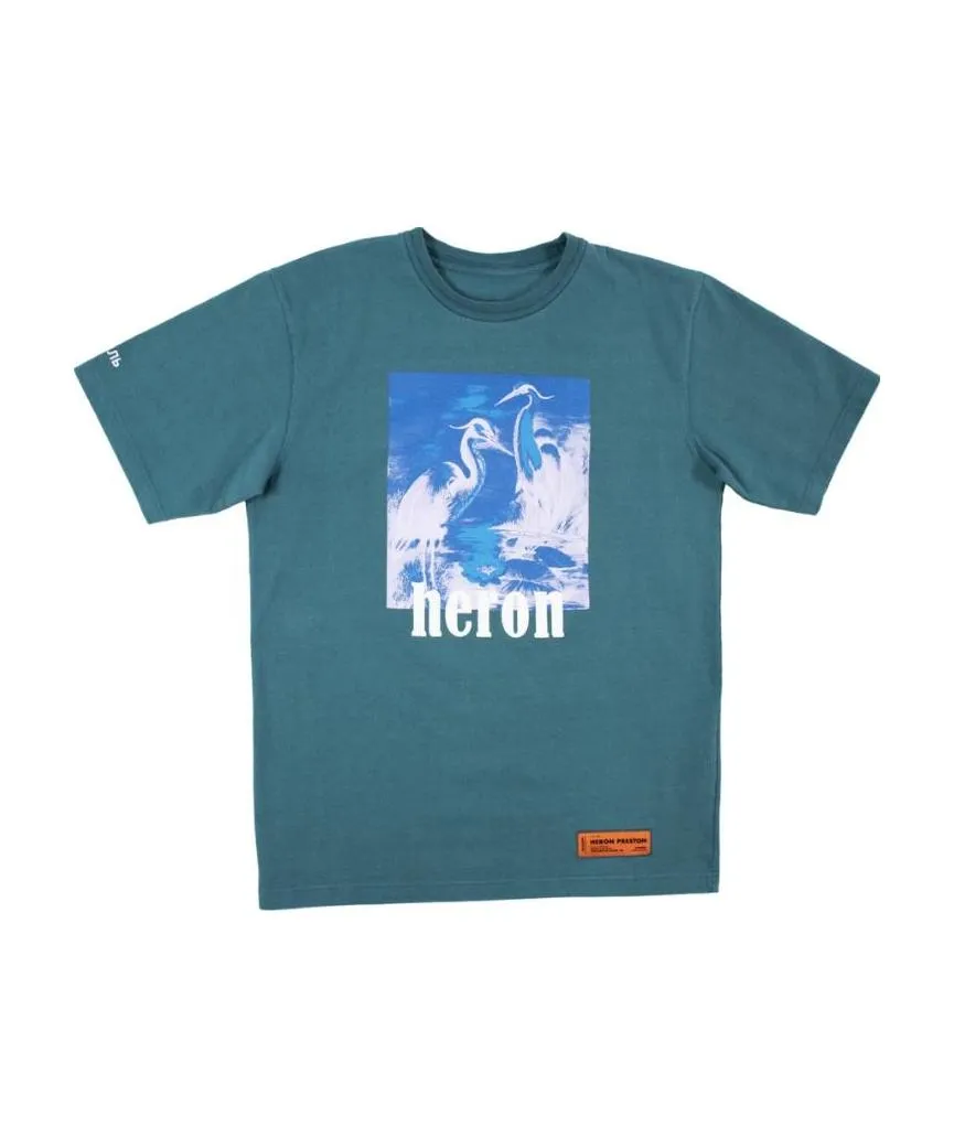 Logo Printed Round Collar T-Shirt