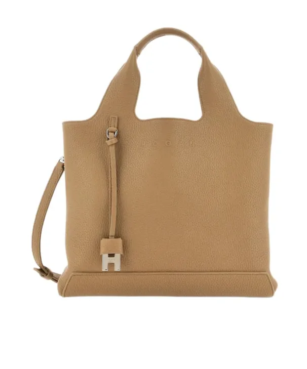 H Logo Charm Shopping Bag