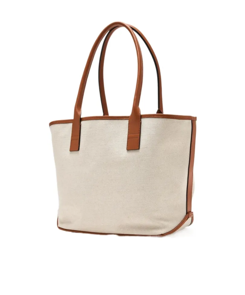 Script Embossed-Logo Tote Bag