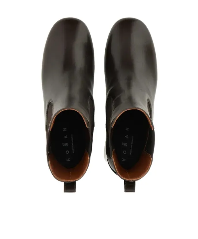 90Mm Block-Heel Leather Boots