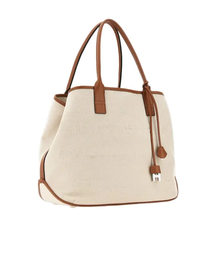 Logo Embossed Medium Tote Bag