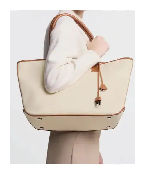 Logo Embossed Medium Tote Bag