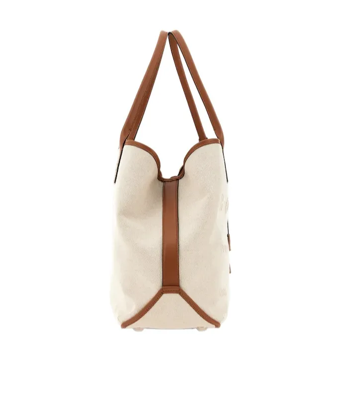 Logo Embossed Medium Tote Bag