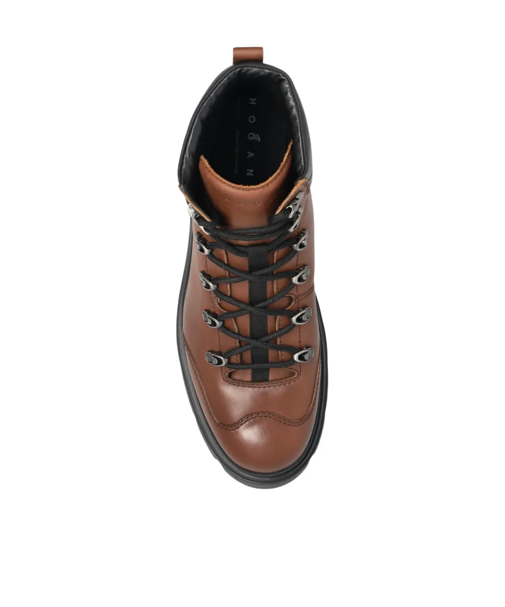 Lace-Up Leather Boots