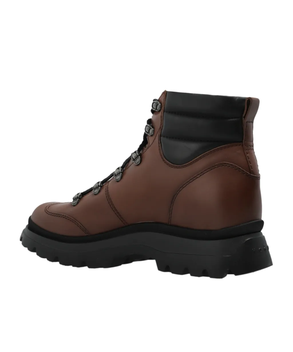 Lace-Up Leather Boots