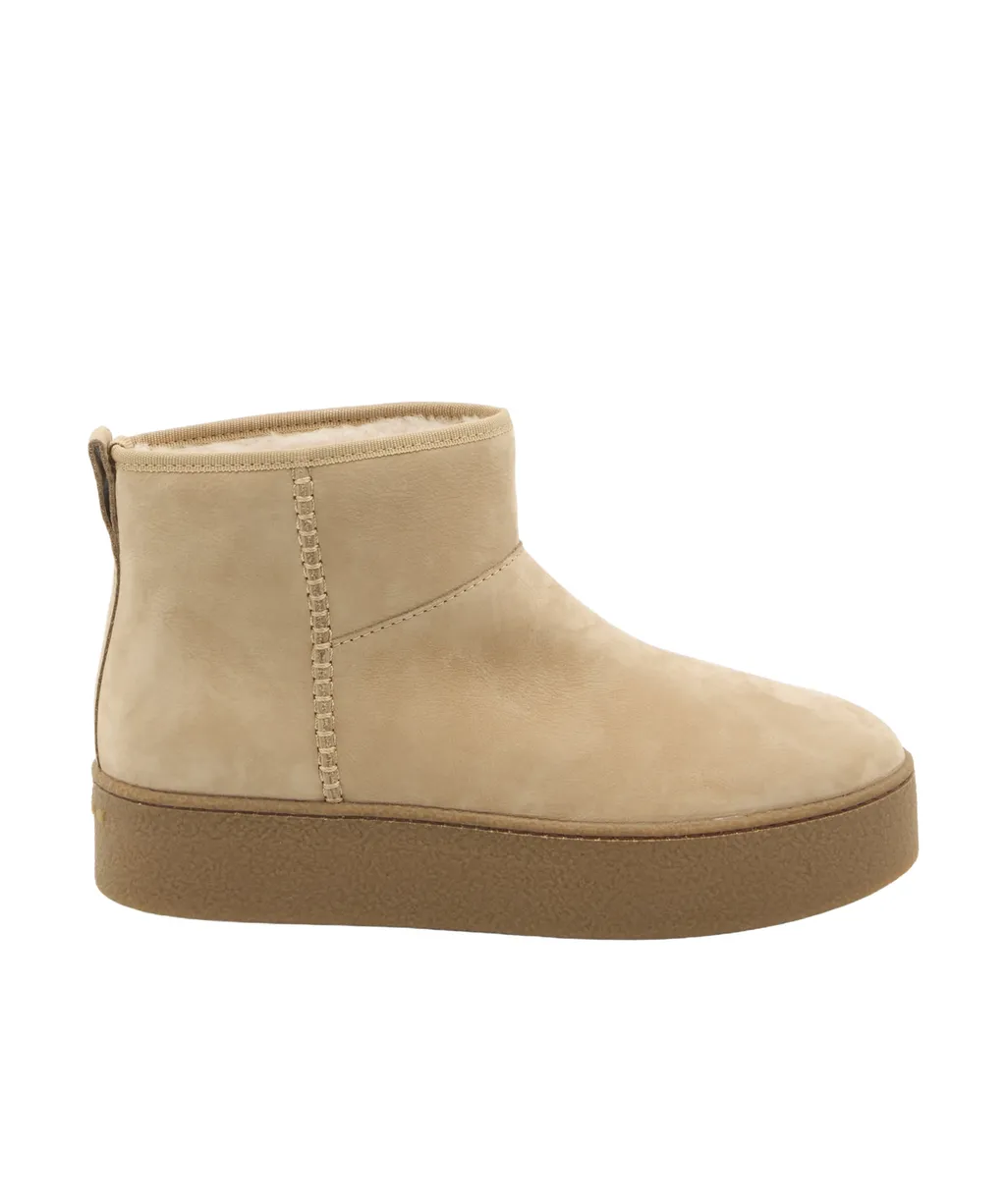 Suede Shearling Boots