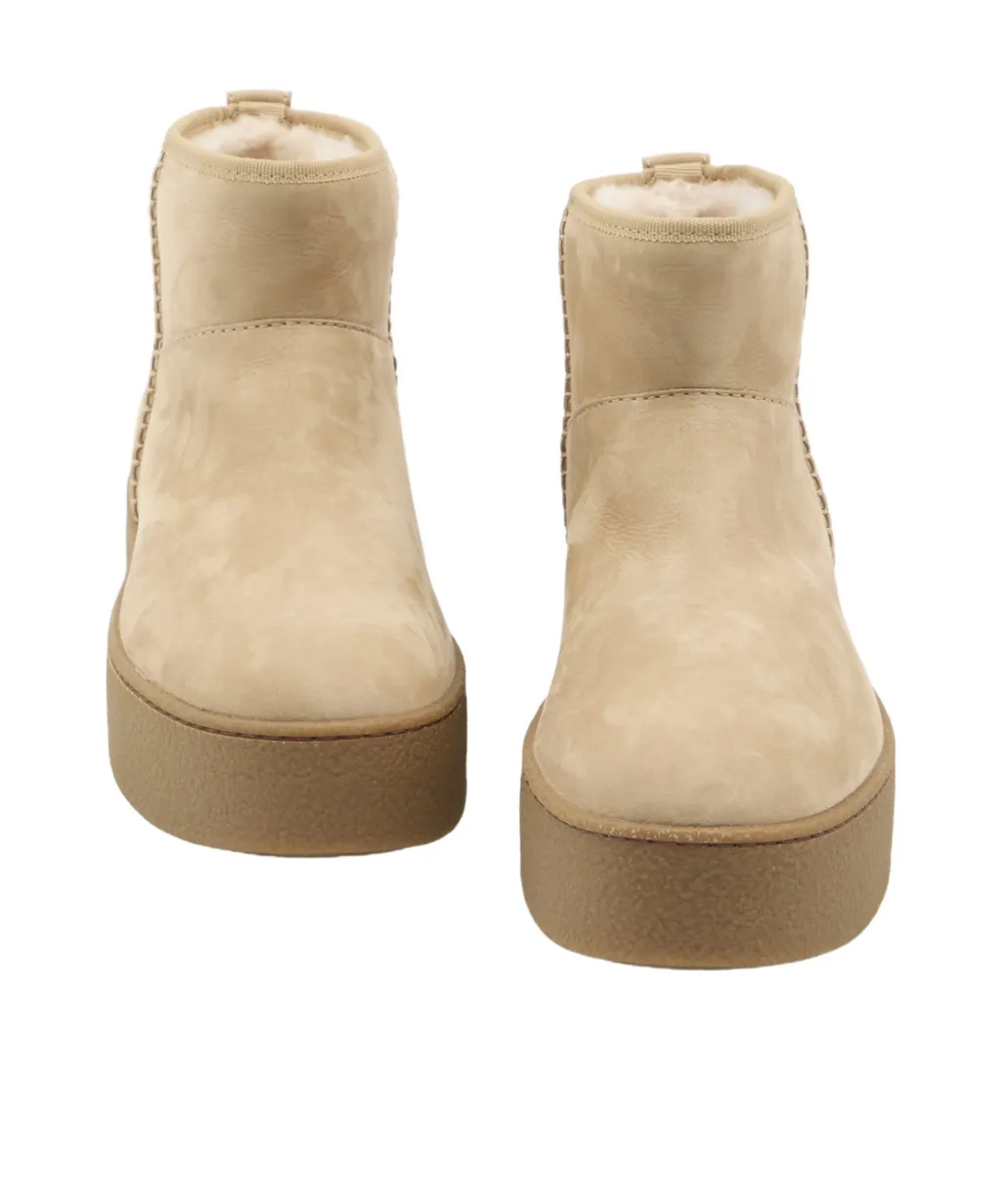 Suede Shearling Boots