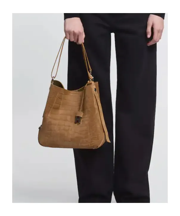 Hocket Embossed Shoulder Bag