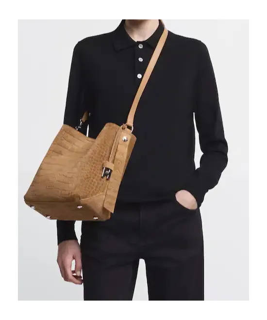 Hocket Embossed Shoulder Bag