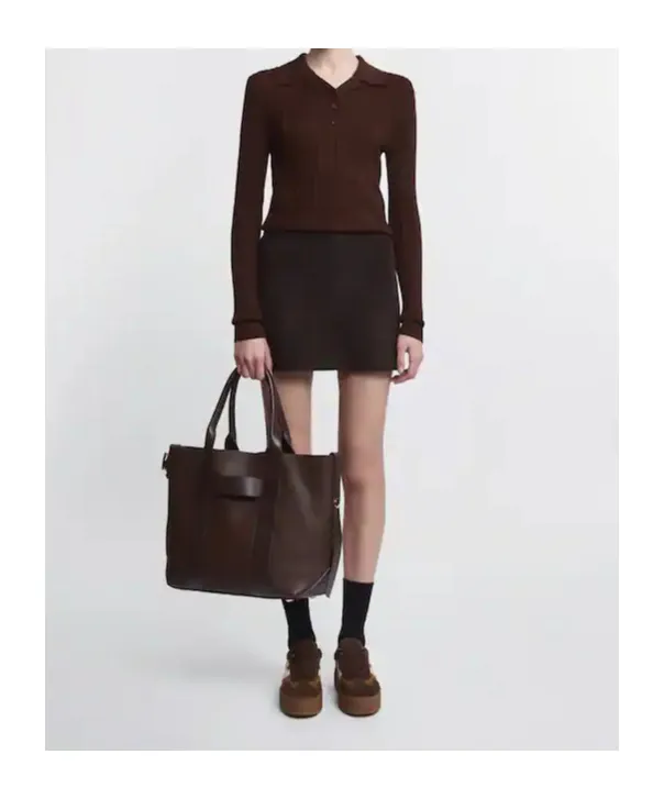 Leather Panelled Shoulder Bag