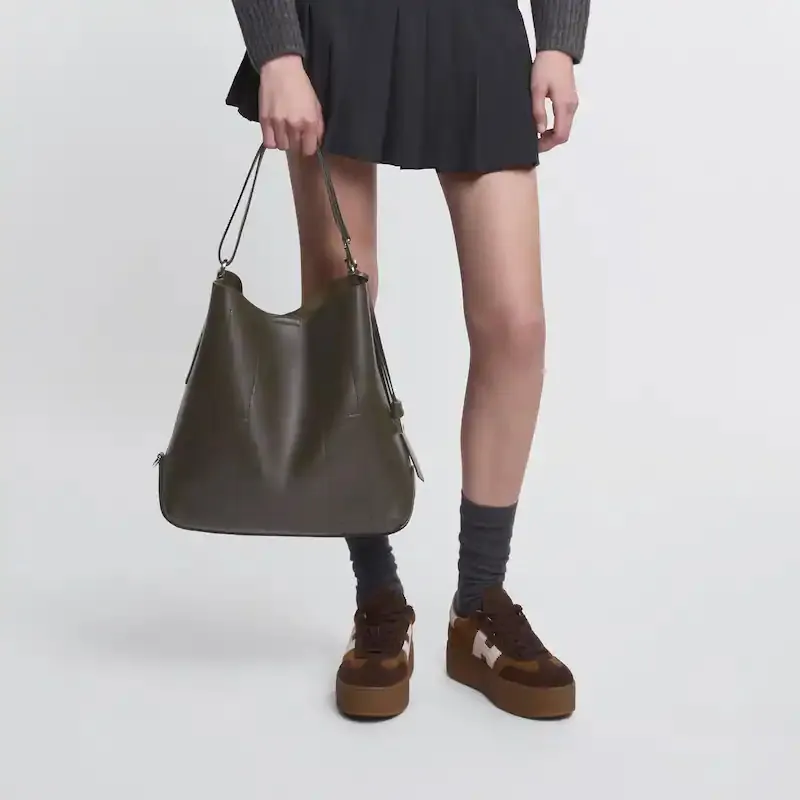 Panelled Shoulder Bag