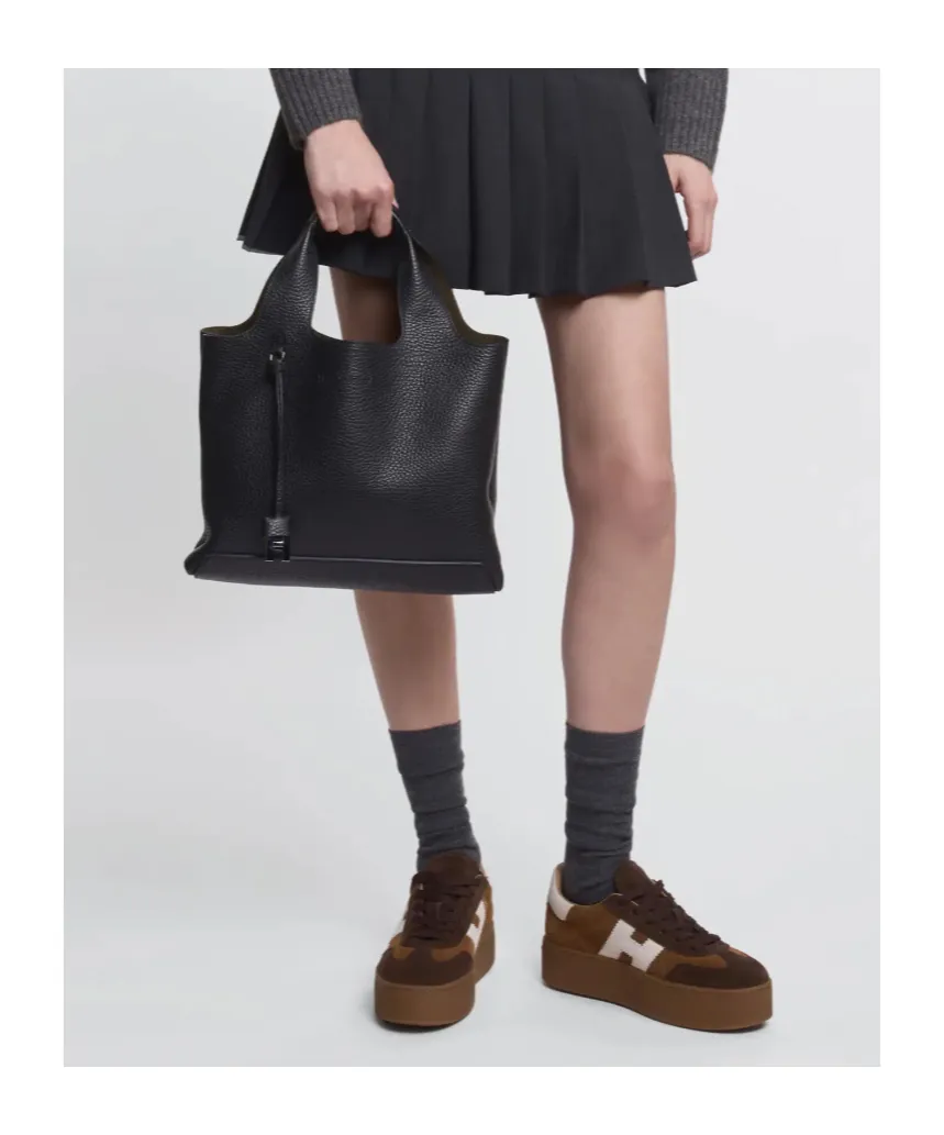 H Logo Charm Shopping Bag
