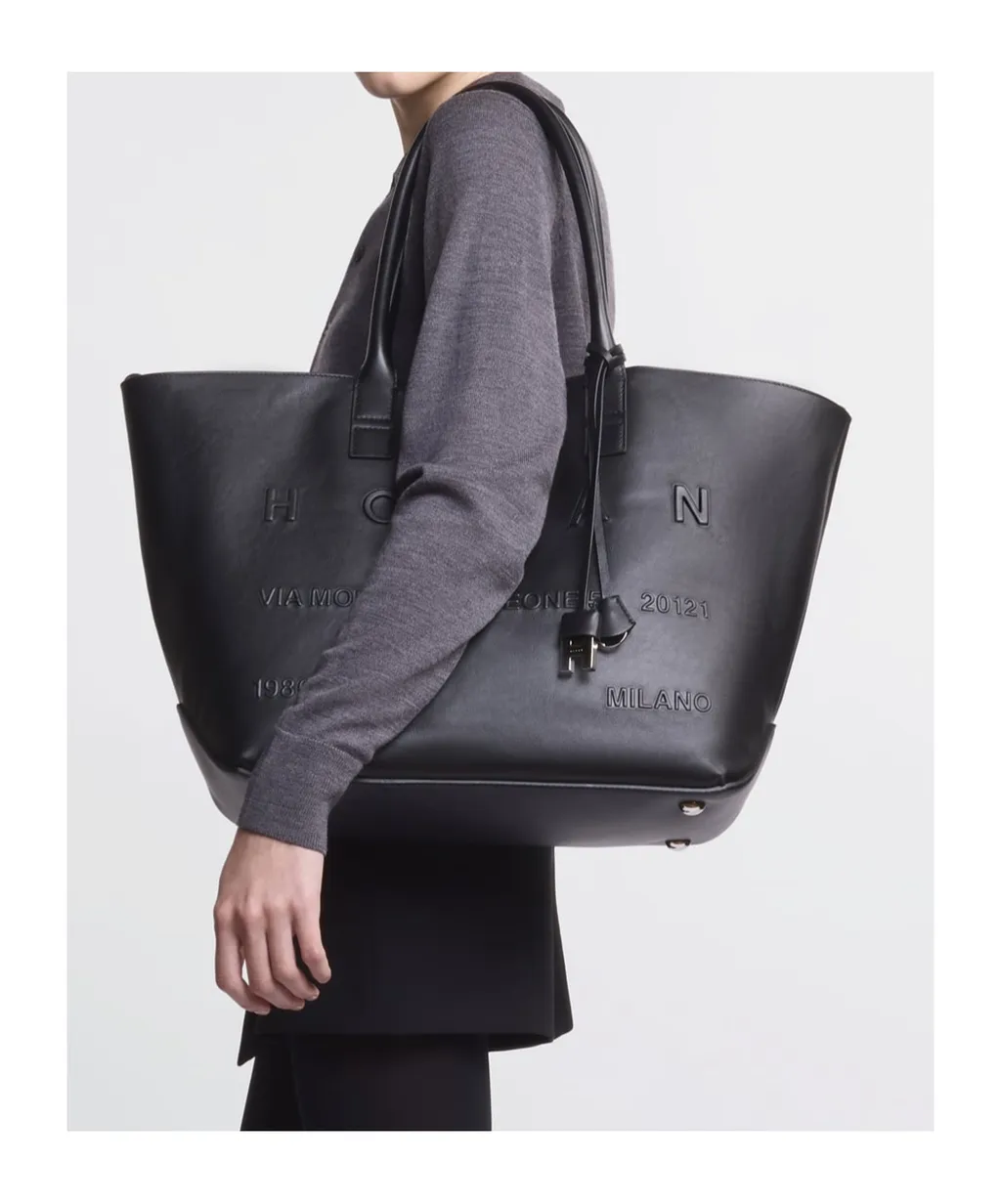 Script Medium Shopping Bag