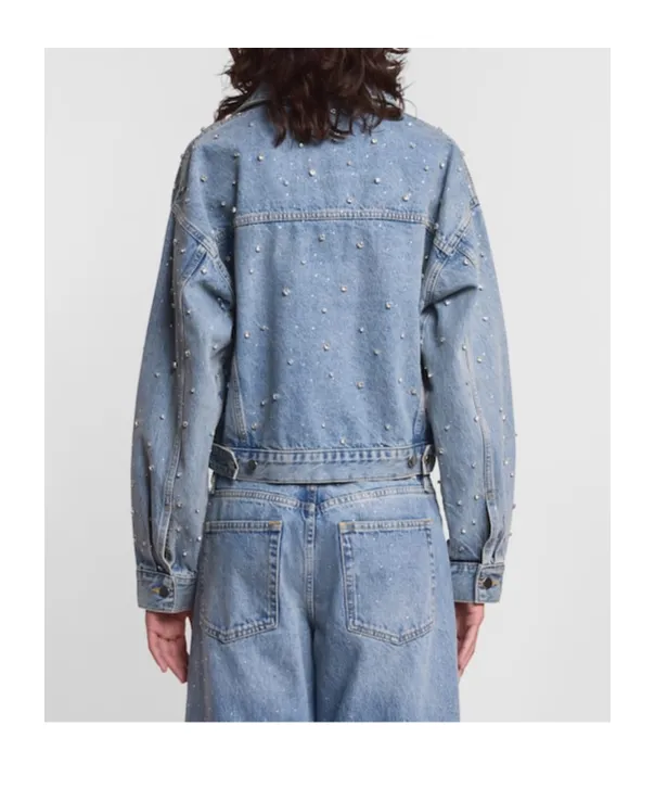 Crystal Embellished Denim Jacket