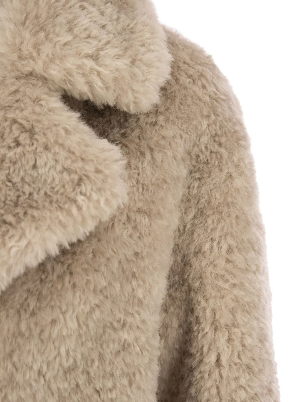 Faux-Fur Single-Breasted Coat