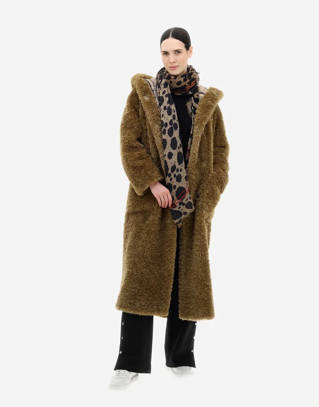 Long Sleeved Hooded Coat