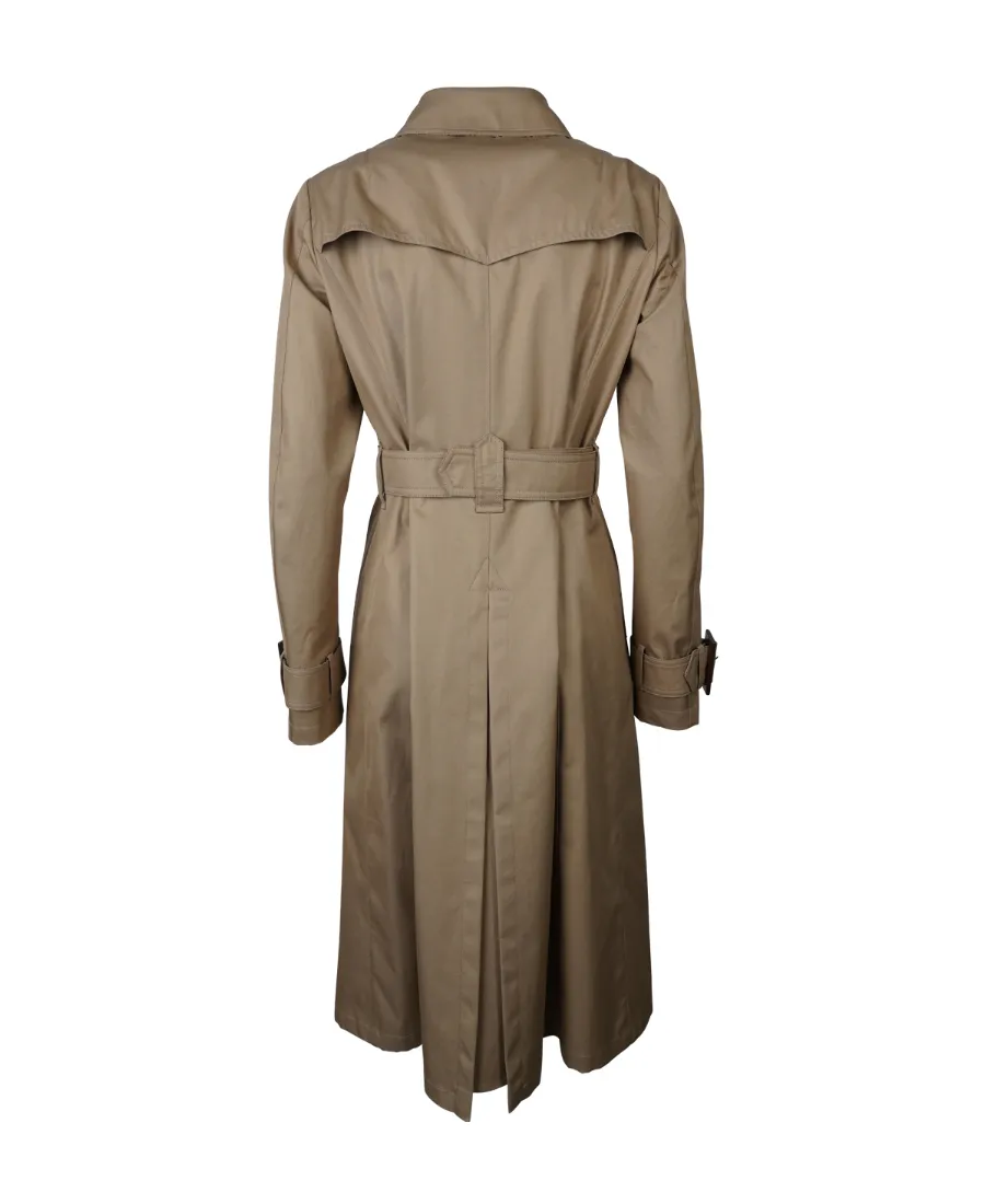 Belted Double-Breasted Trench Coat