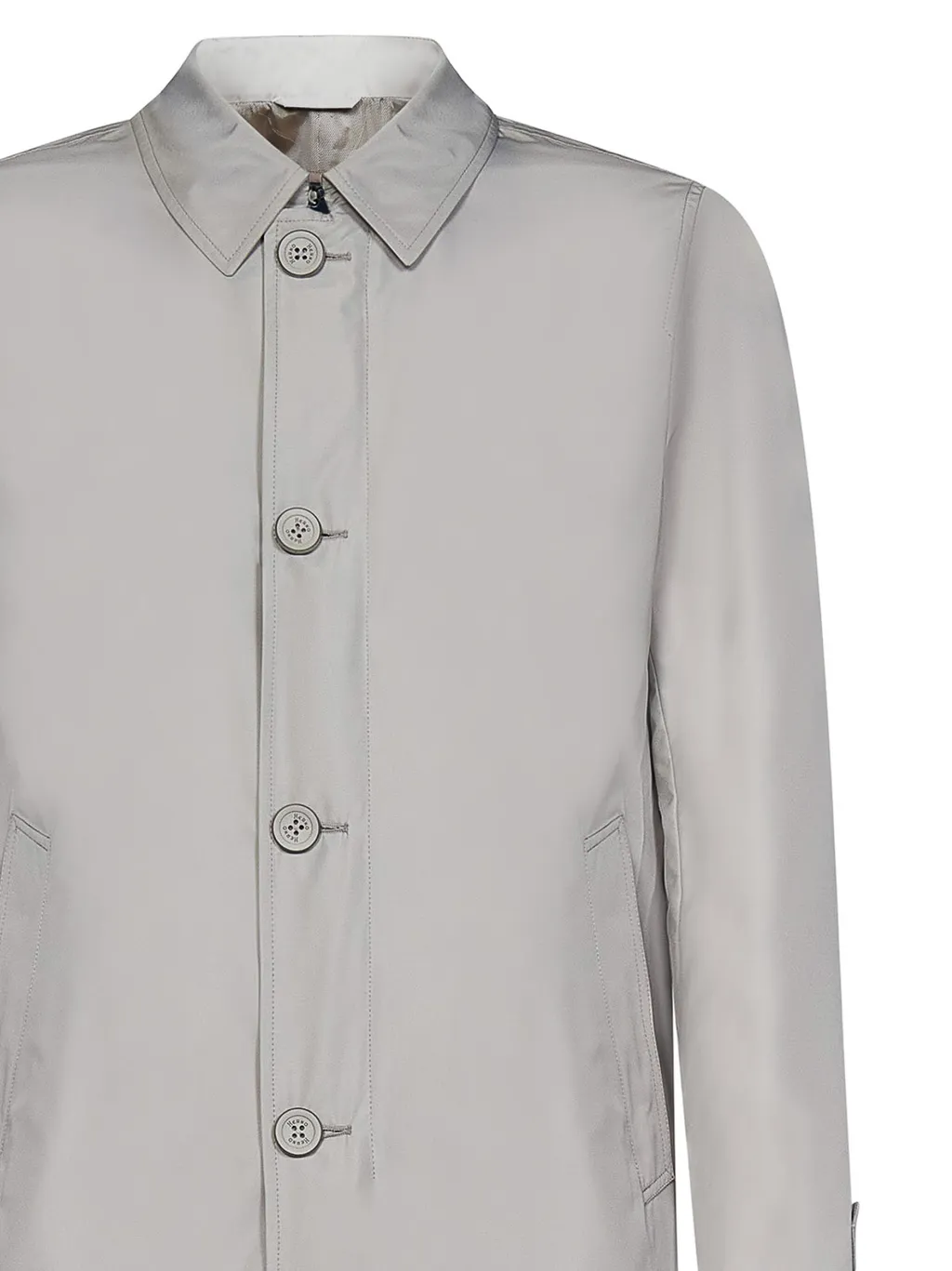 Single-Breasted Buttoned Shirt Coat