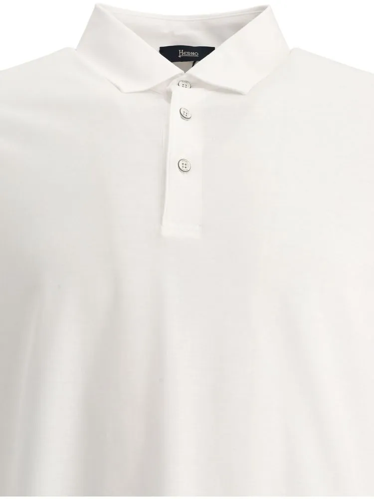 Button Detailed Short-Sleeved Polo Shirt