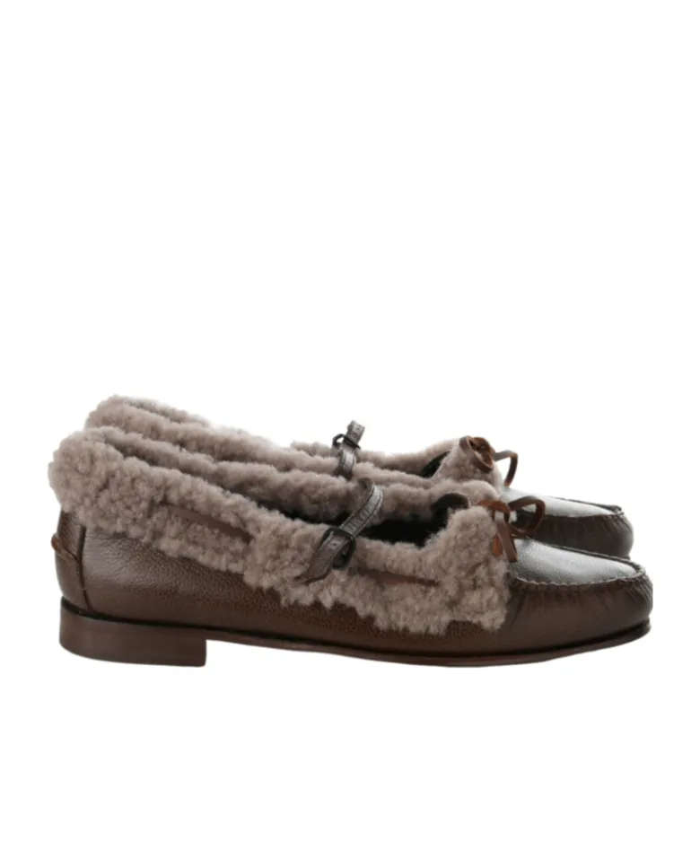 Mary Jane Loafer With Lace Detail
