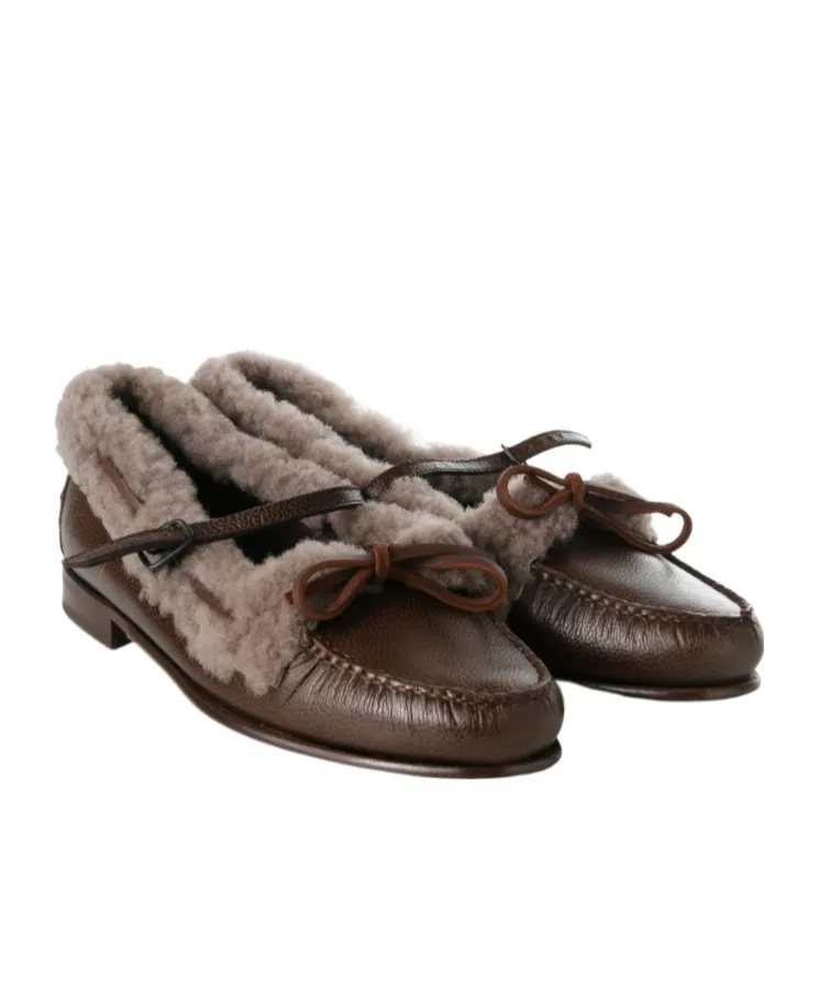 Mary Jane Loafer With Lace Detail