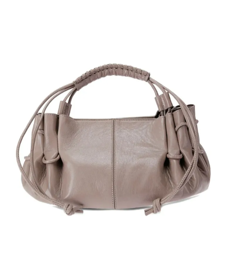 Mini Arta Braided-Handle Lambskin Tote Bag