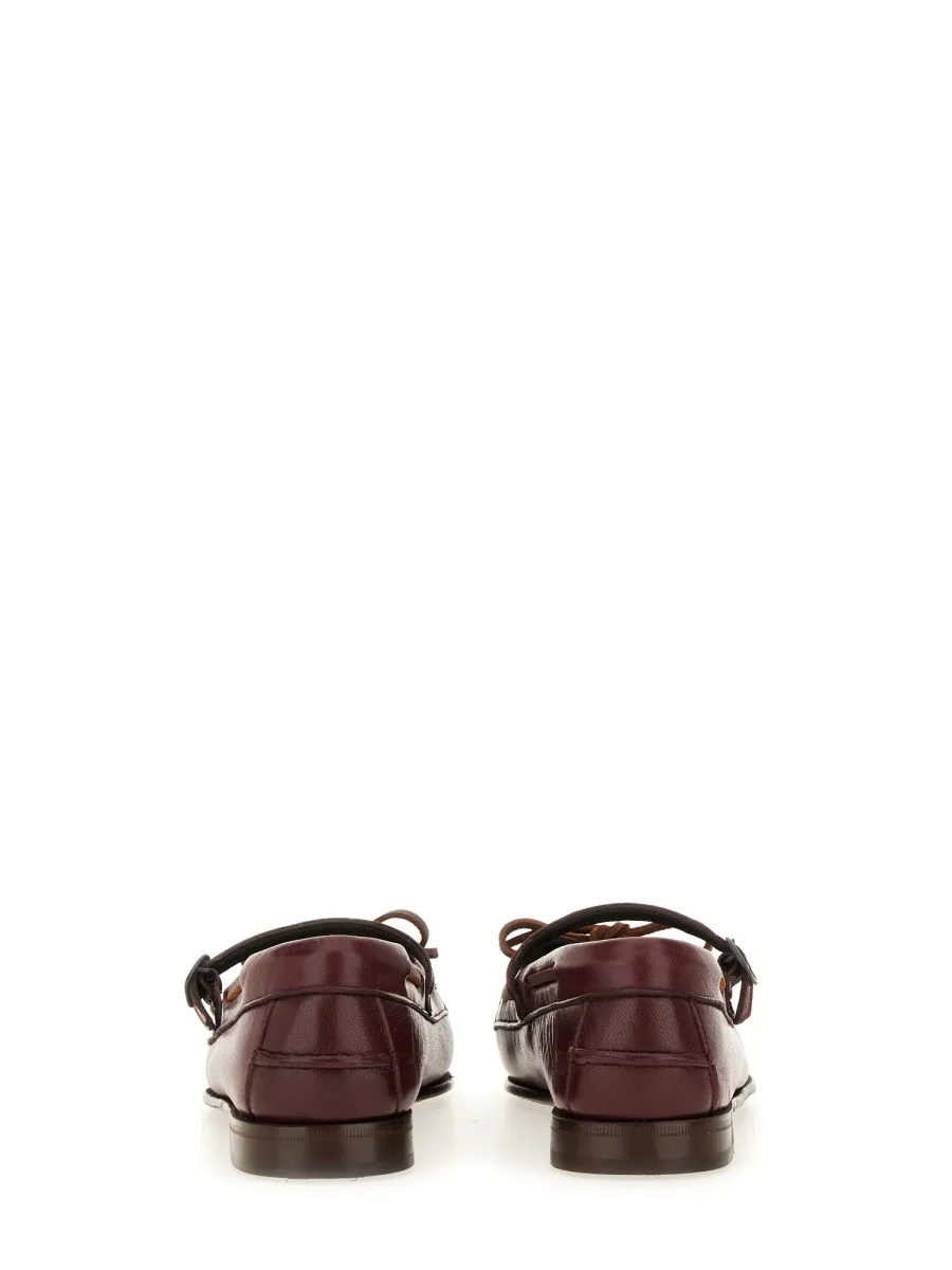 Mary Jane Bow-Detail Loafers