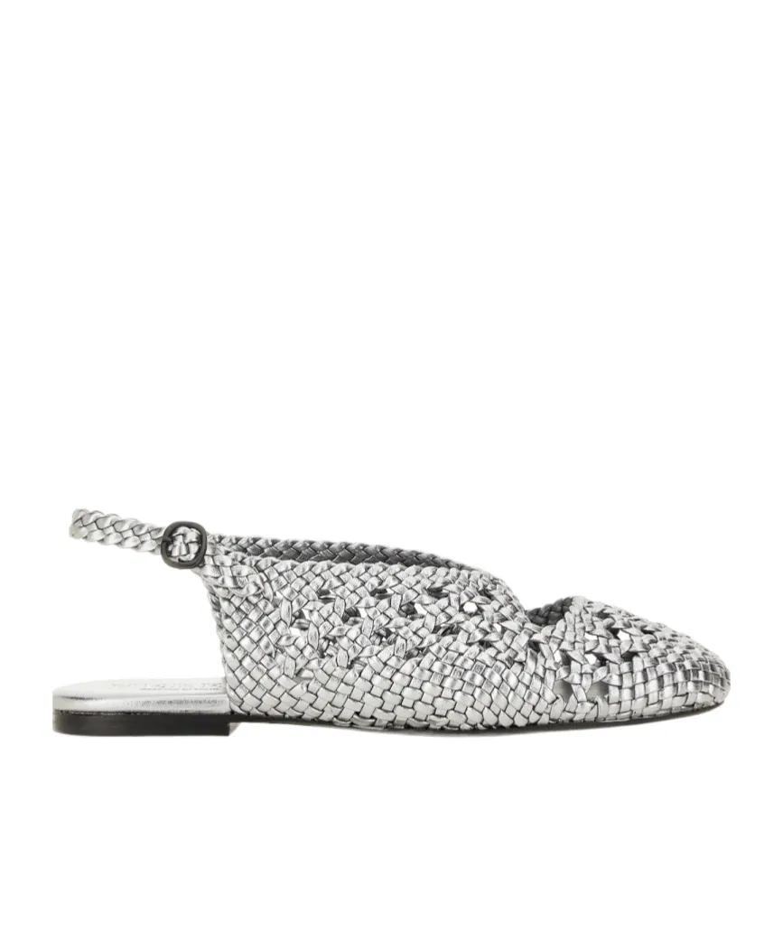 Slingback Braided Flat Shoes
