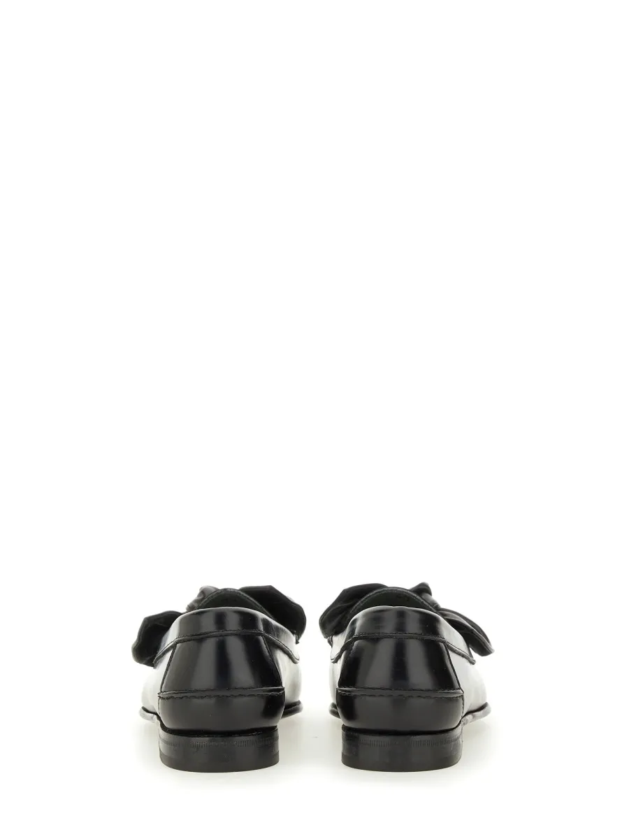 Bow Detail Slip-On Loafers