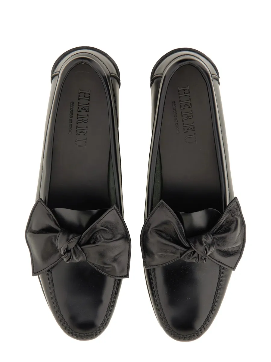 Bow Detail Slip-On Loafers