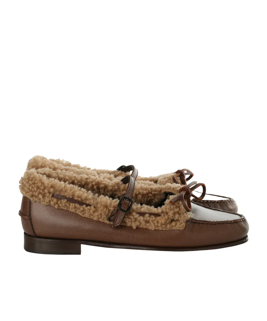 Mary Jane Loafer With Lace Detail