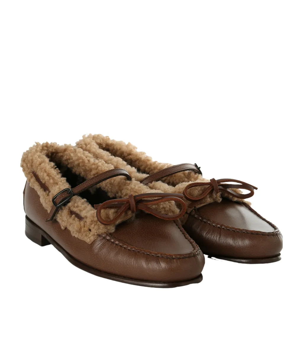 Mary Jane Loafer With Lace Detail