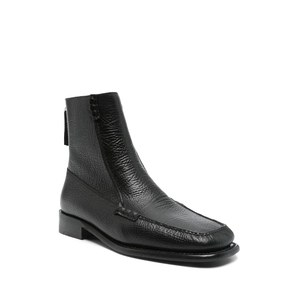 Zipper Ankle Boots