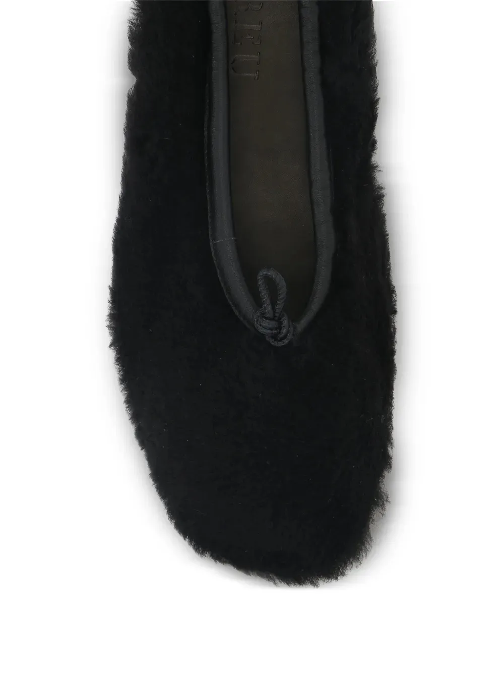 Faux Shearling Ballerina Flats