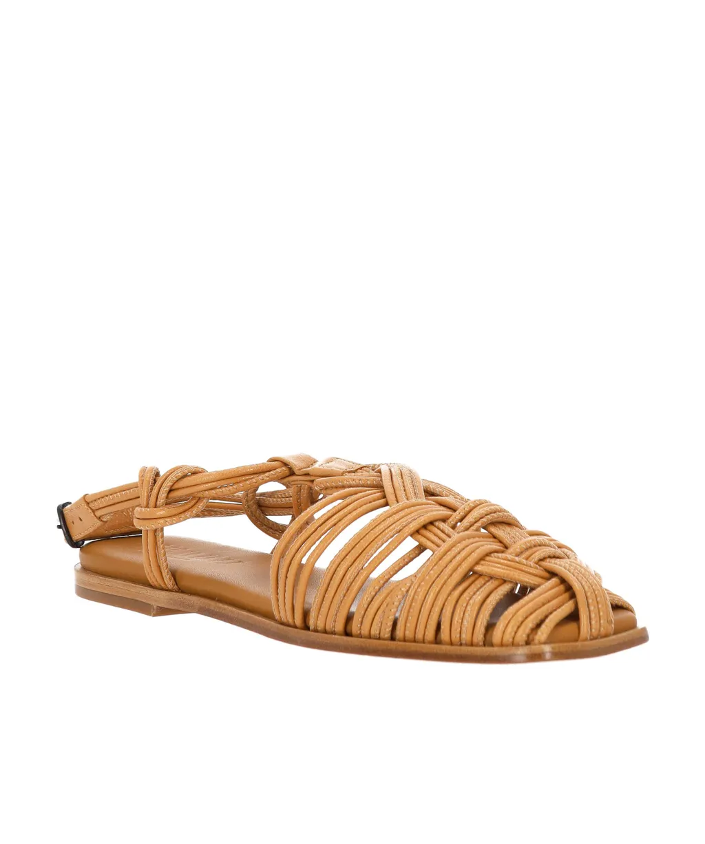 Mantella Square Toe Interwoven Sandals