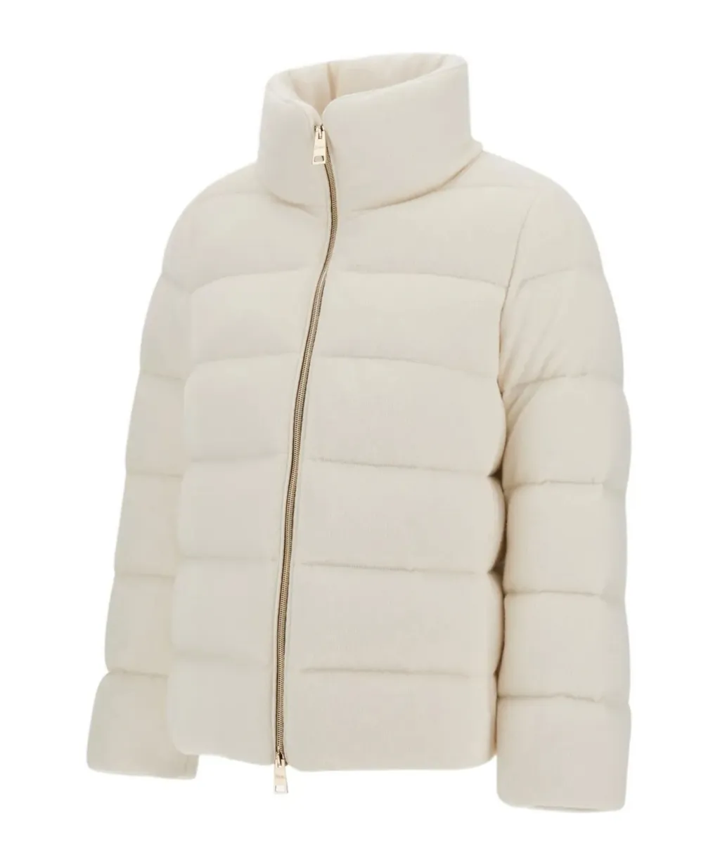 Quilted High-Neck Jacket