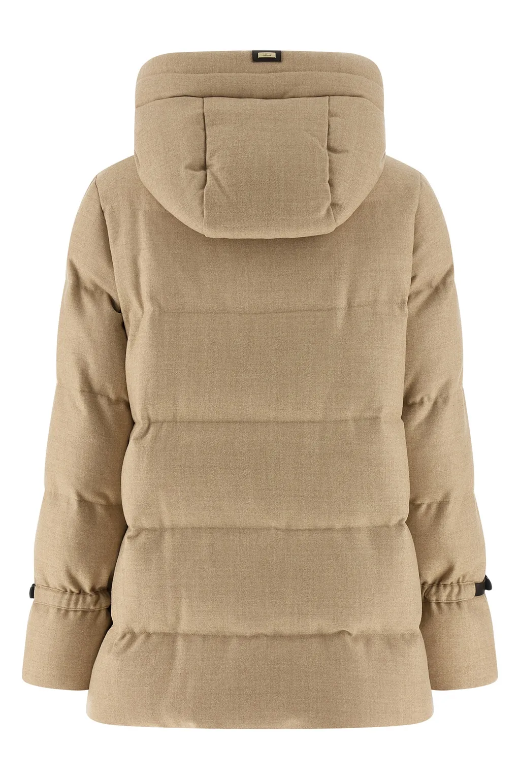 Hooded Zipped Quilted Jacket