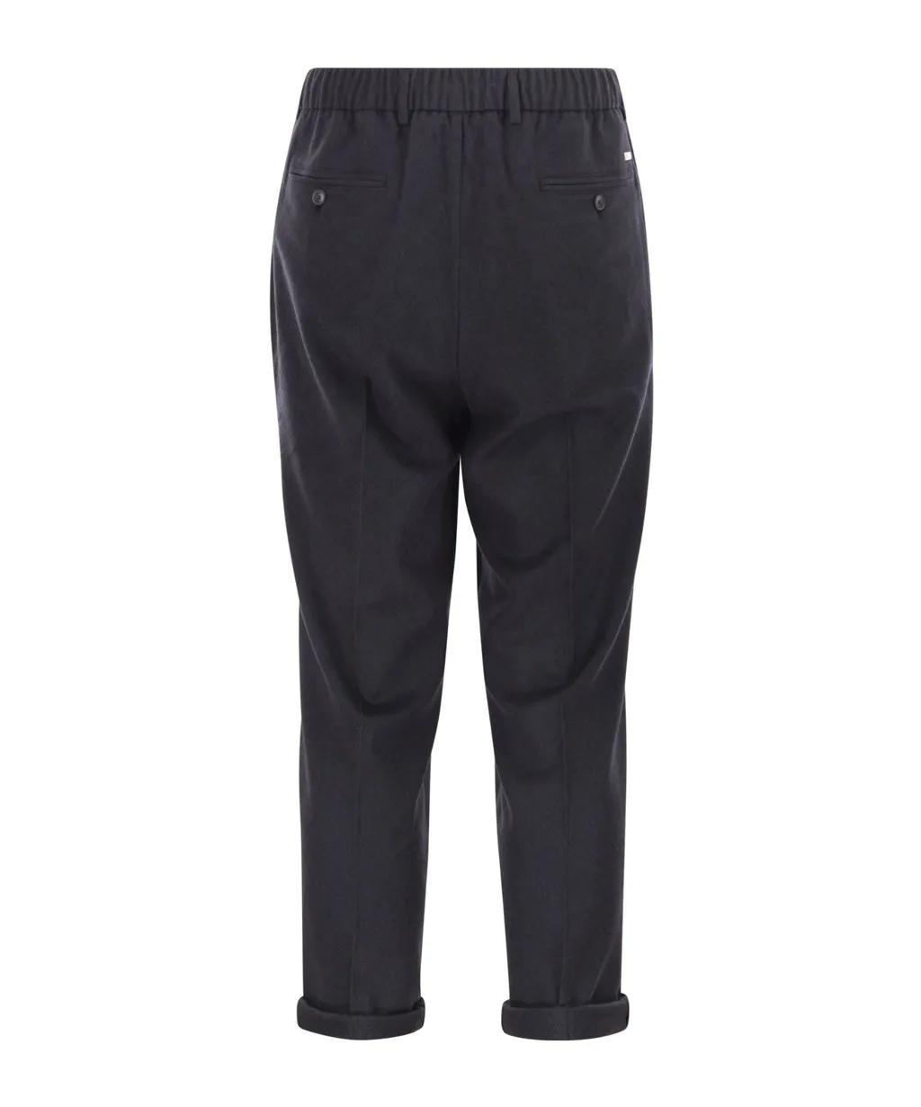 Drawstring Waist Casual Pants