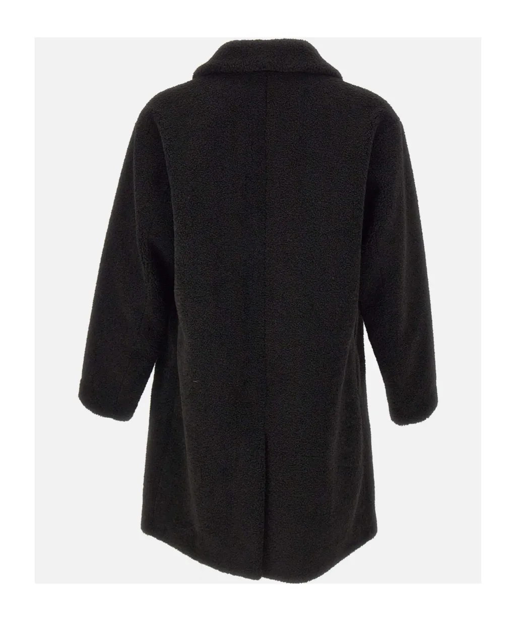 Long-Sleeved Button-Up Coat