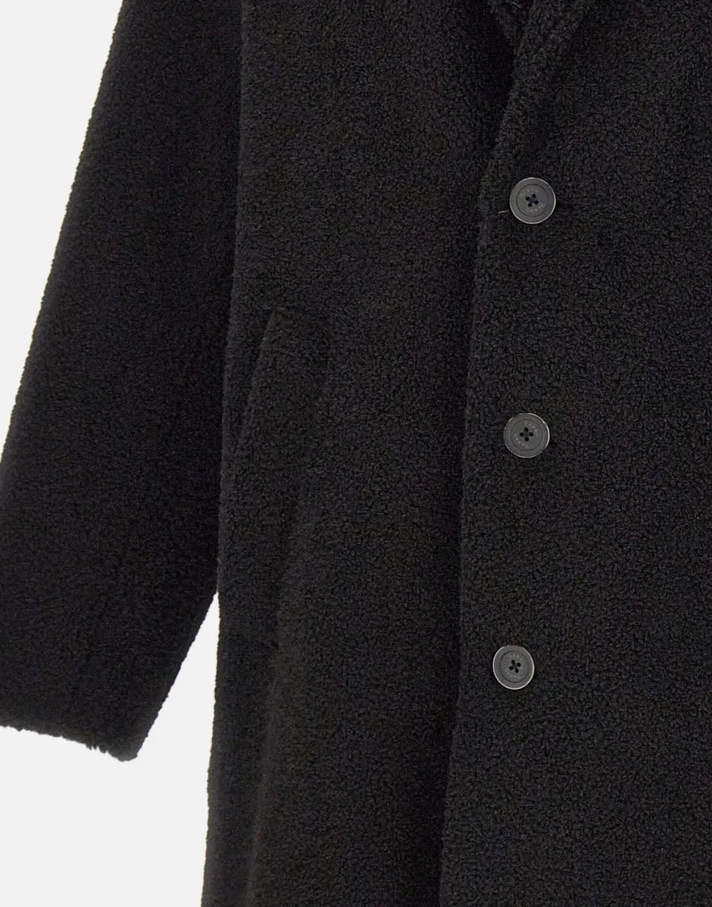 Long-Sleeved Button-Up Coat