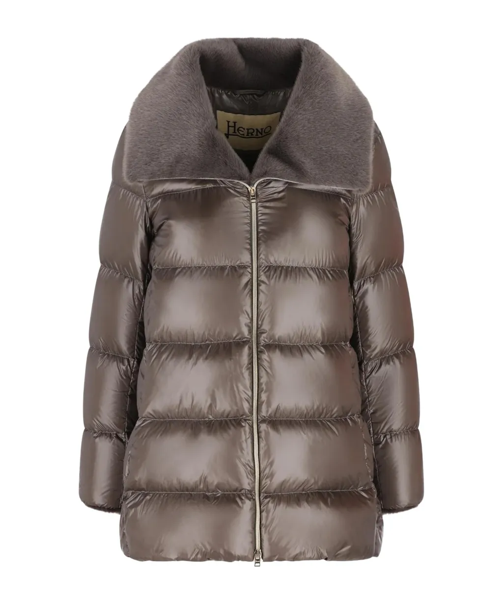 Padded Zip-Up Down Jacket