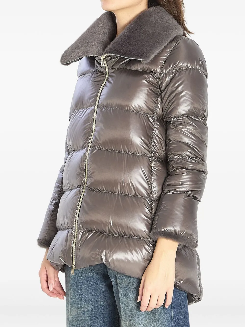 Padded Zip-Up Down Jacket