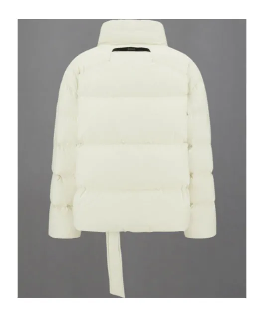 Belted High Neck Puffer Jacket