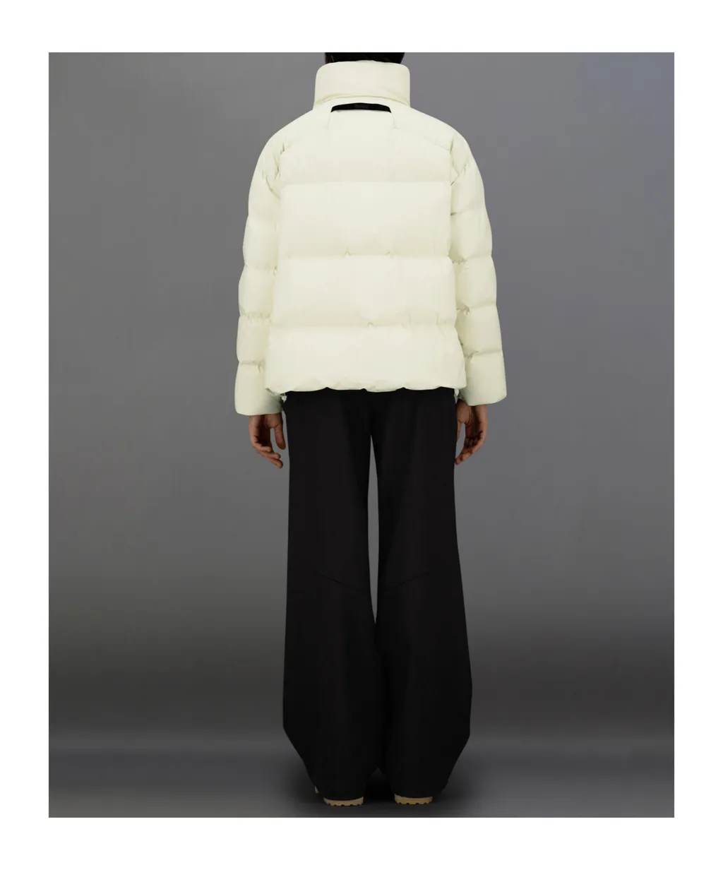 Belted High Neck Puffer Jacket