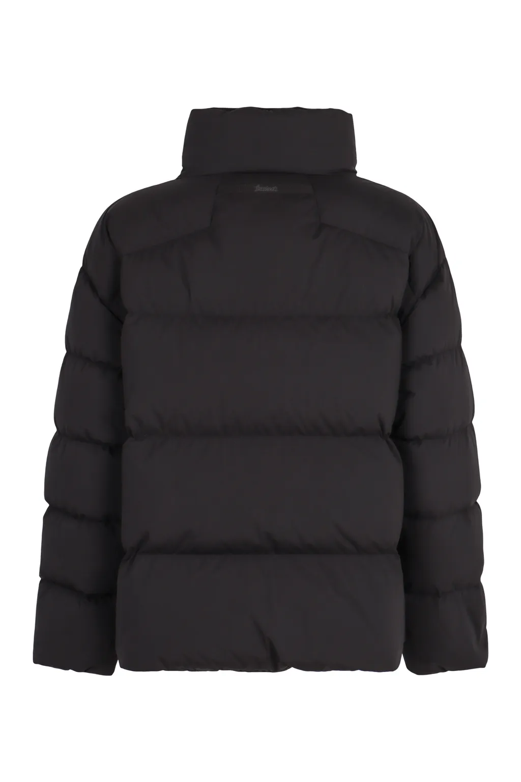 Belted High Neck Puffer Jacket