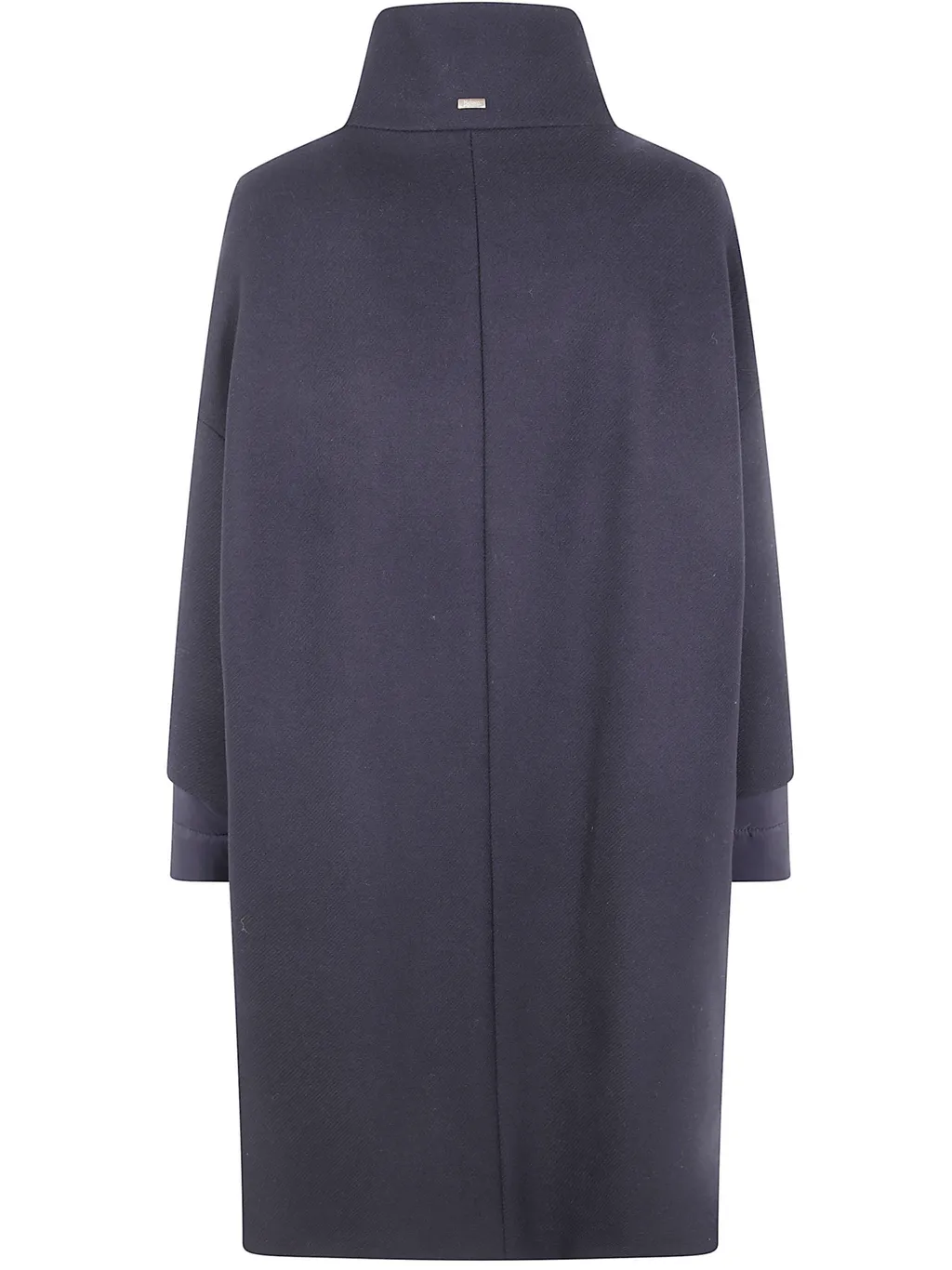 Funnel-Neck Long Jacket