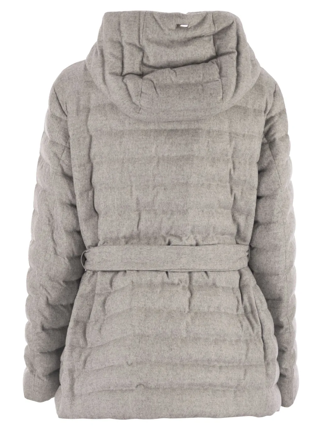 Quilted Belted Down Jacket