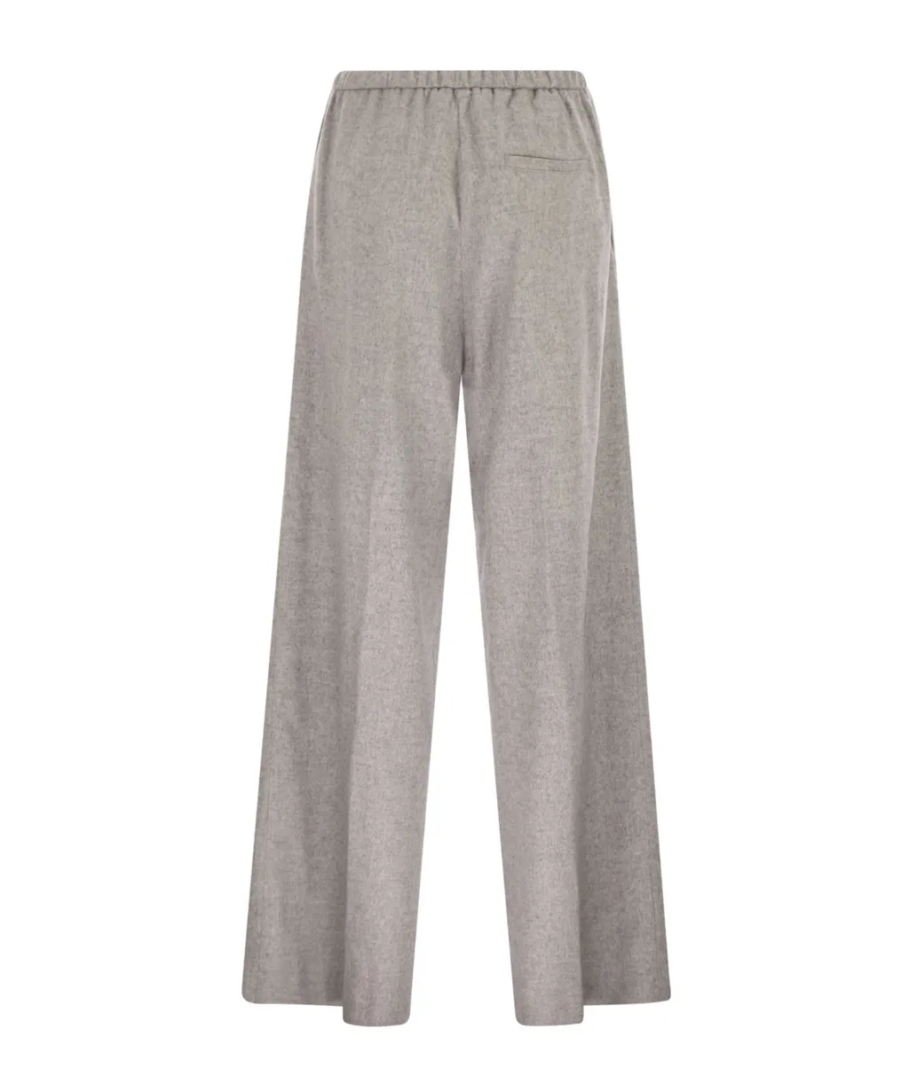 Resort Trousers In Cashmere And Silk