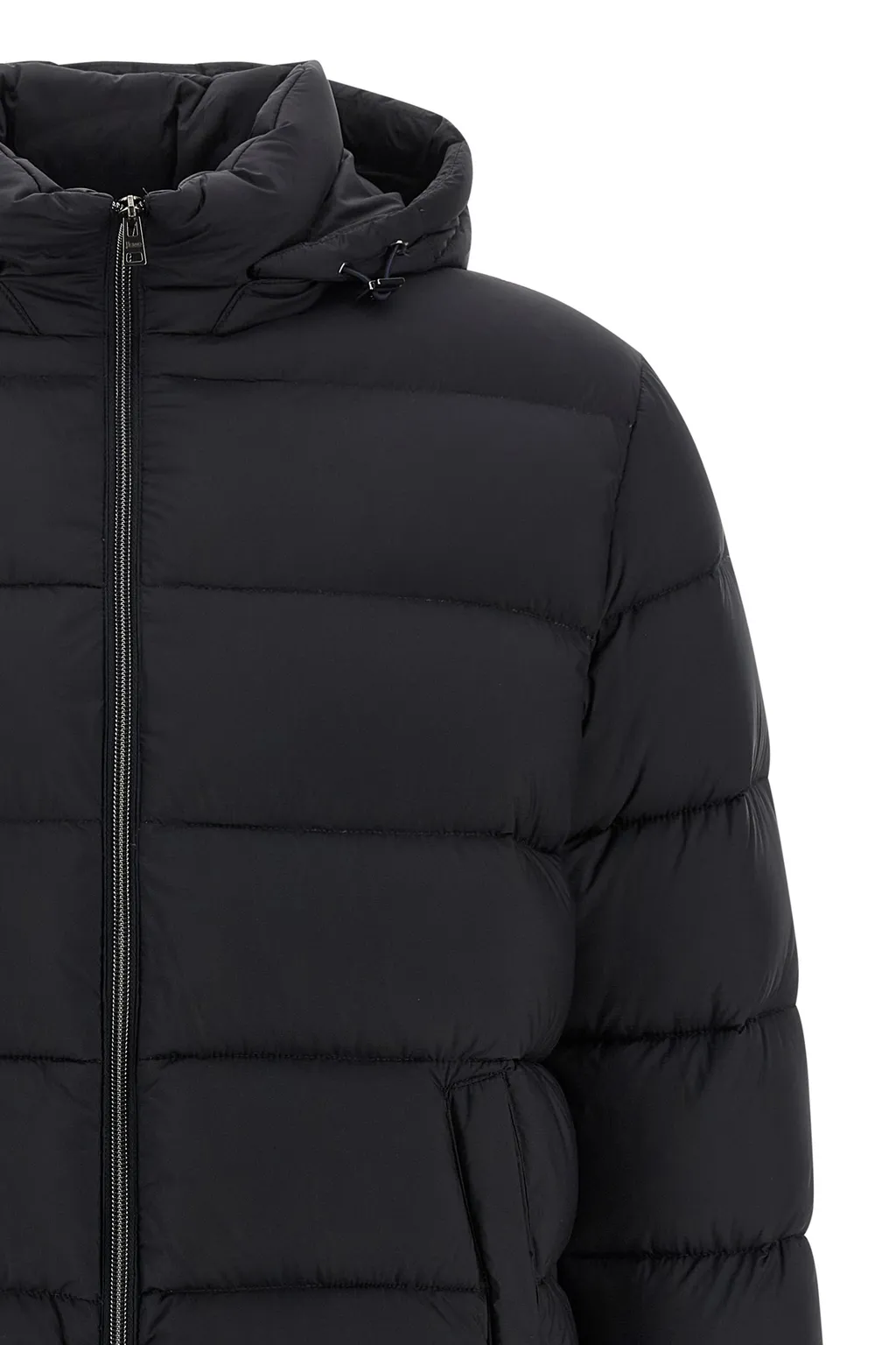 Hooded Quilted Bomber Jacket