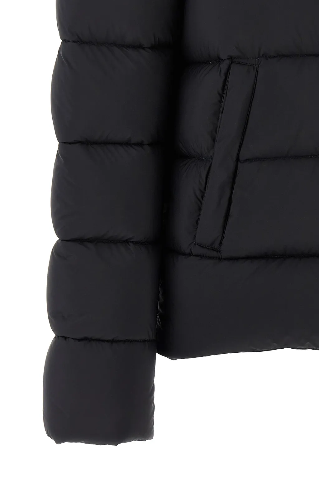 Hooded Quilted Bomber Jacket